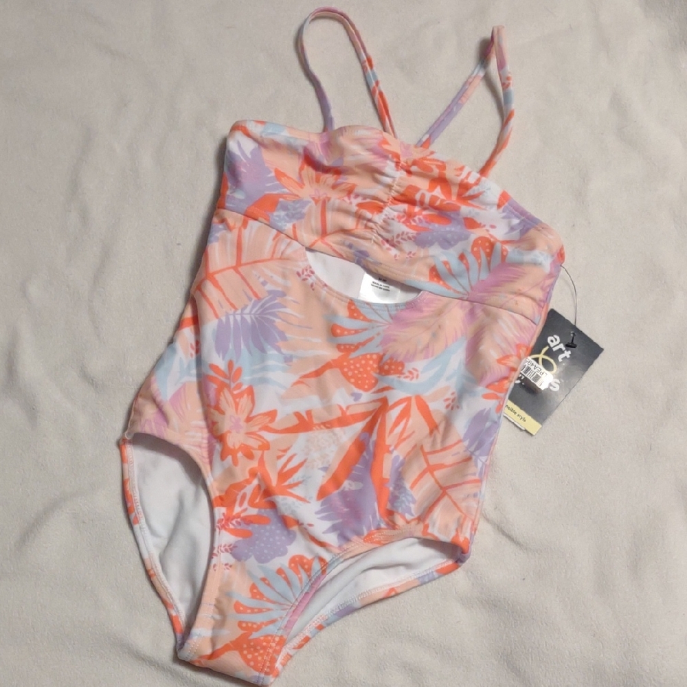 Art Class Girls' Tropic Oasis One Piece Swimwear